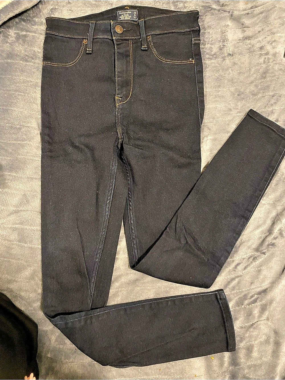 Abercrombie & Fitch Skinny Jeans Black Waist 25